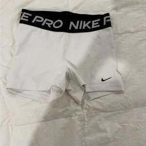 Nike Pro Black and White Training Shorts